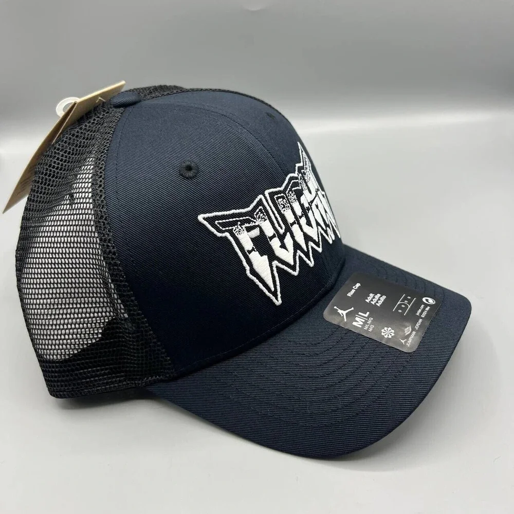 Air Jordan Flight Trucker‎ Hat Men M-L Blue Jumpman Snap Back Cap New